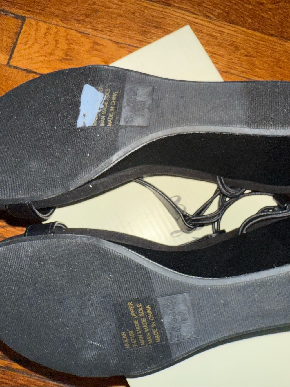 Style & Co Women's Mulan Wedge Heel Sandals Black Women 9 - Picture 8 of 9
